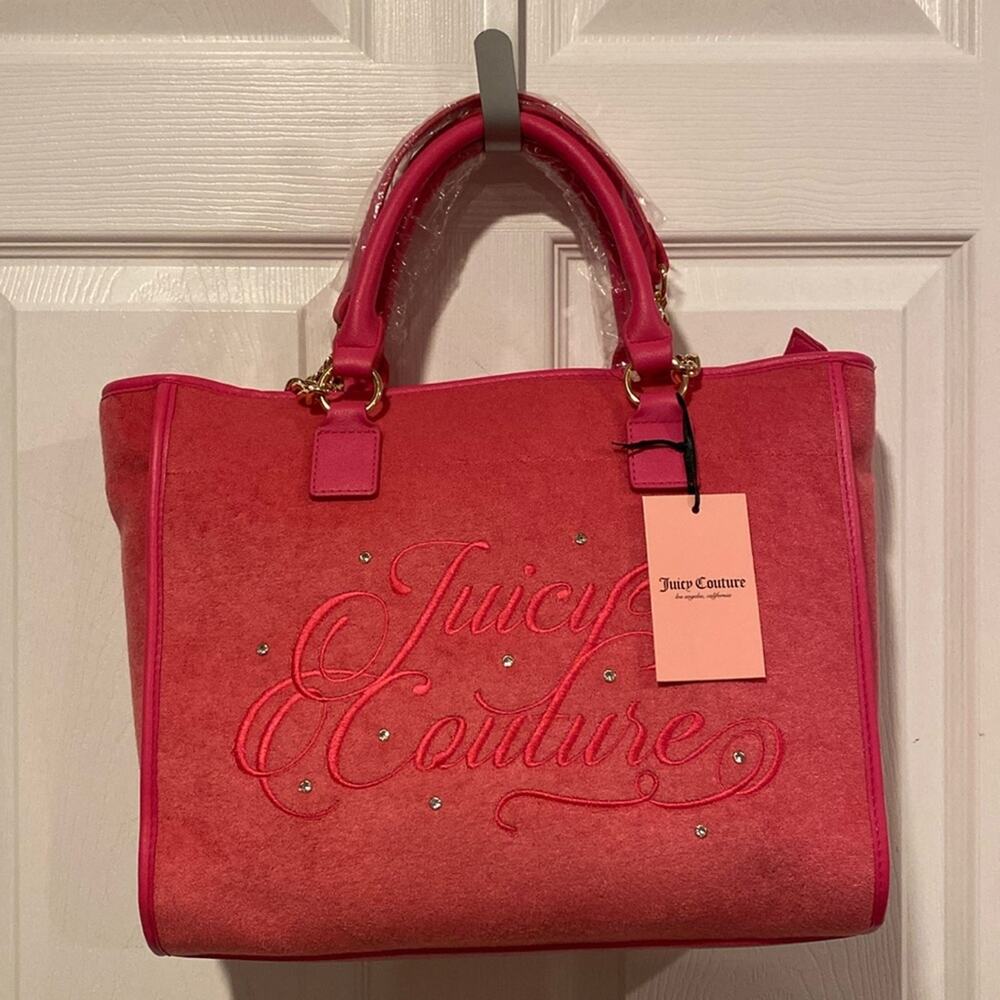 BNWT JUICY BEACH COUTURE TOTE in Pink Flash